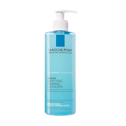 La Roche-Posay Toleriane Purifying Foaming Facial Cleanser, Oil Free Face Wash for Oily Skin with Niacinamide, Pore Cleanser Won’t Dry Out Skin, Unscented